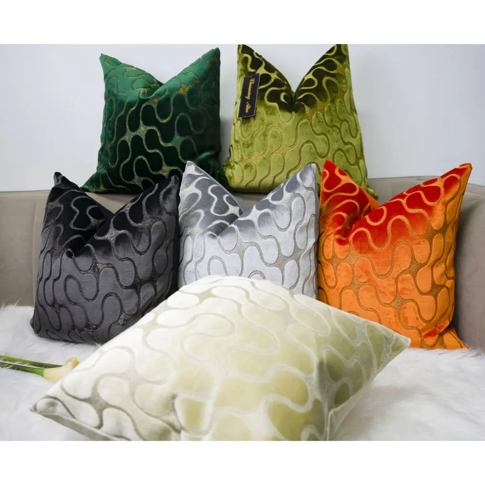 Luxury 40*40/45*45/50*50cm Pillow Cases & Cushion Case Jacquard Pillows