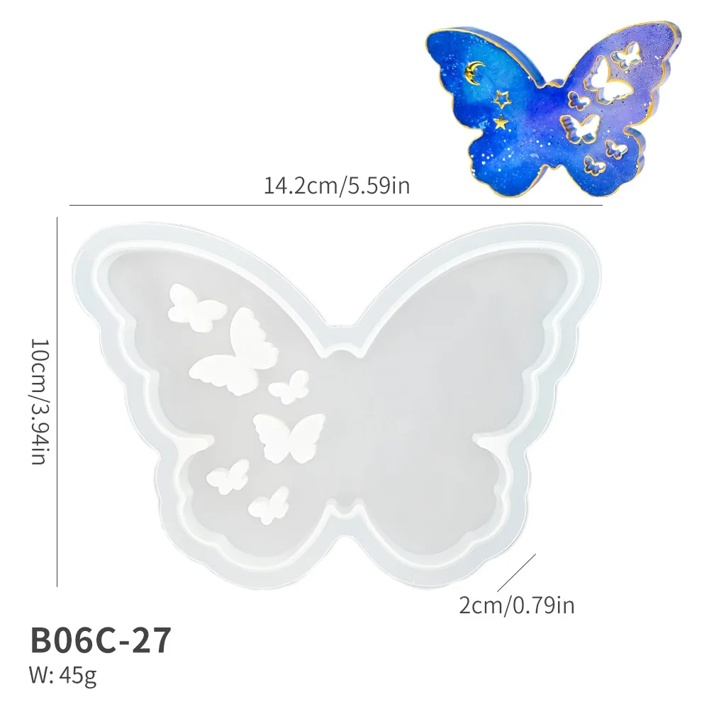 Crystal DIY Easter Bunny Scented Candle Mold Pattern Butterfly Kitten Plaster Silicone Eco-friendly Non-toxic  Silicone Mold details