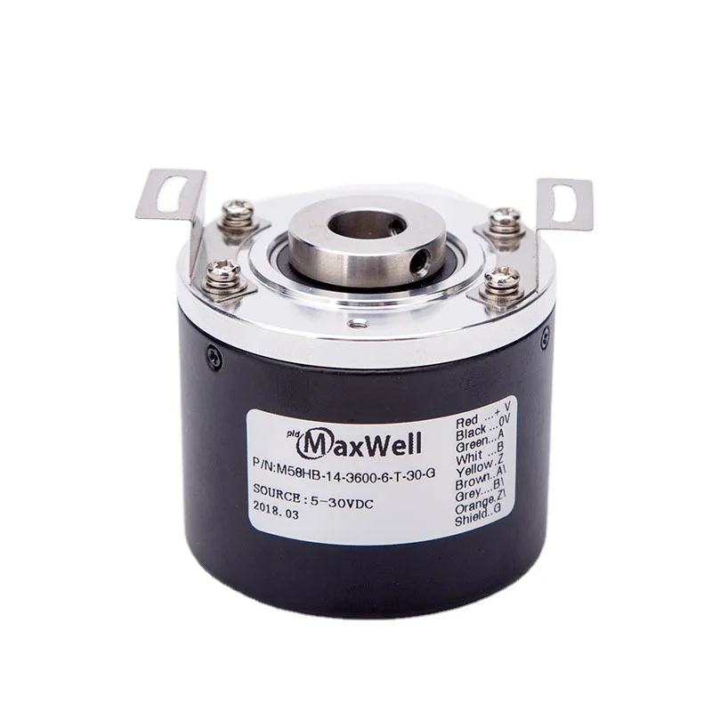 Push Pull Output A B Z Incremental Rotary Encoder with Hollow Shaft