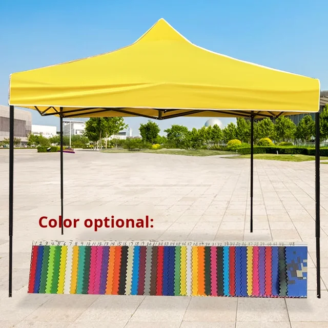 Special Four-Corner Advertising Folding Tent Black Gold Steel for Night Market Stall Exhibition Outdoor Trade Show Tents