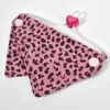 Leopard print rose red