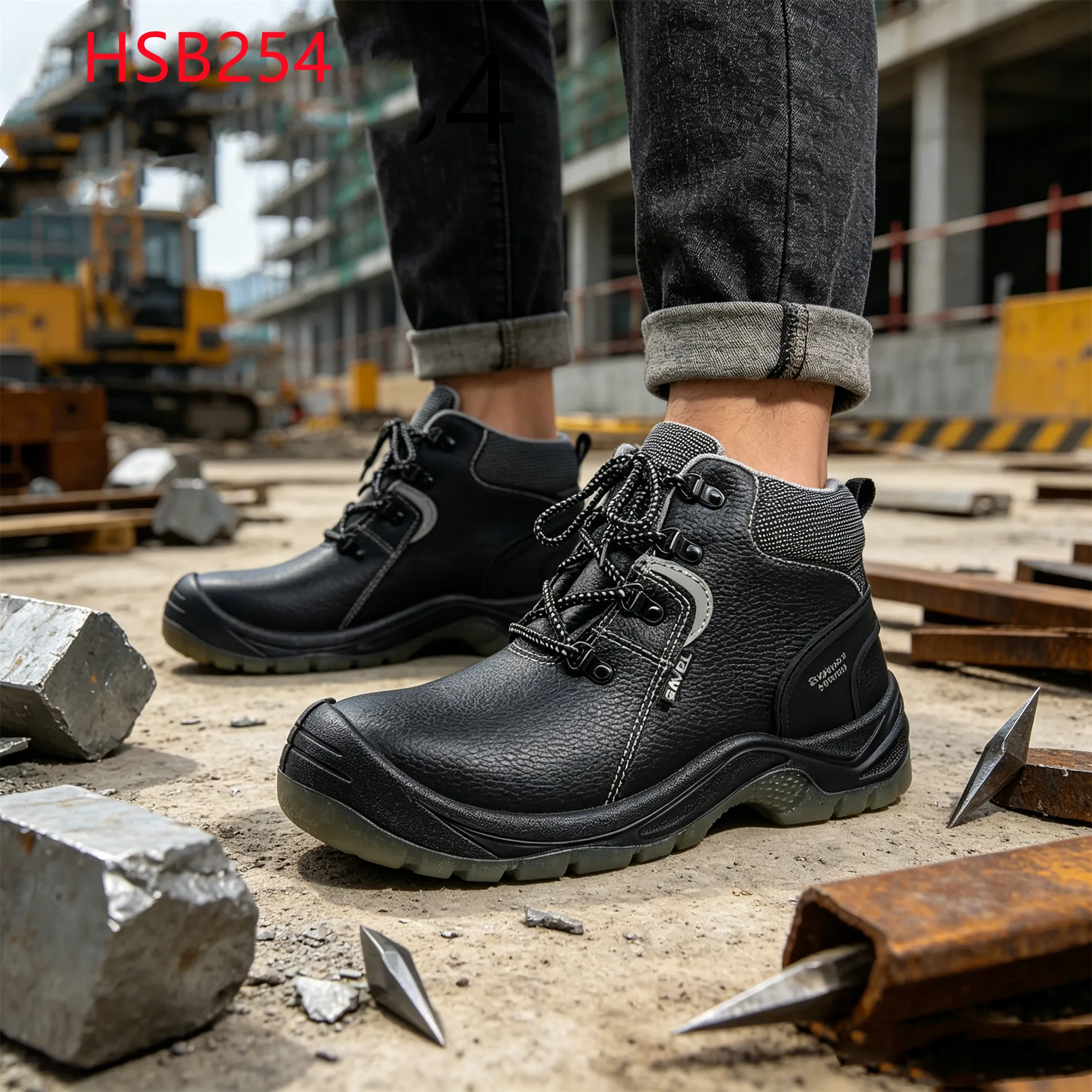 LXG,specific Environments Against Static Anti-hit PPE Safety Boots Rebar Processing Cost Effective Labor Work Footwear HSB254