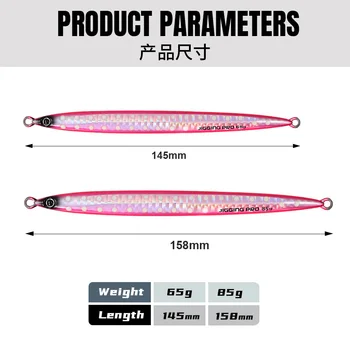 Cheery45g 65g 85g 105g Saltwater Metal Long Cast Fishing Jigging Lure Hard Printed Fishing Techniques for Sea Fishing River – Metal Jig – view 4