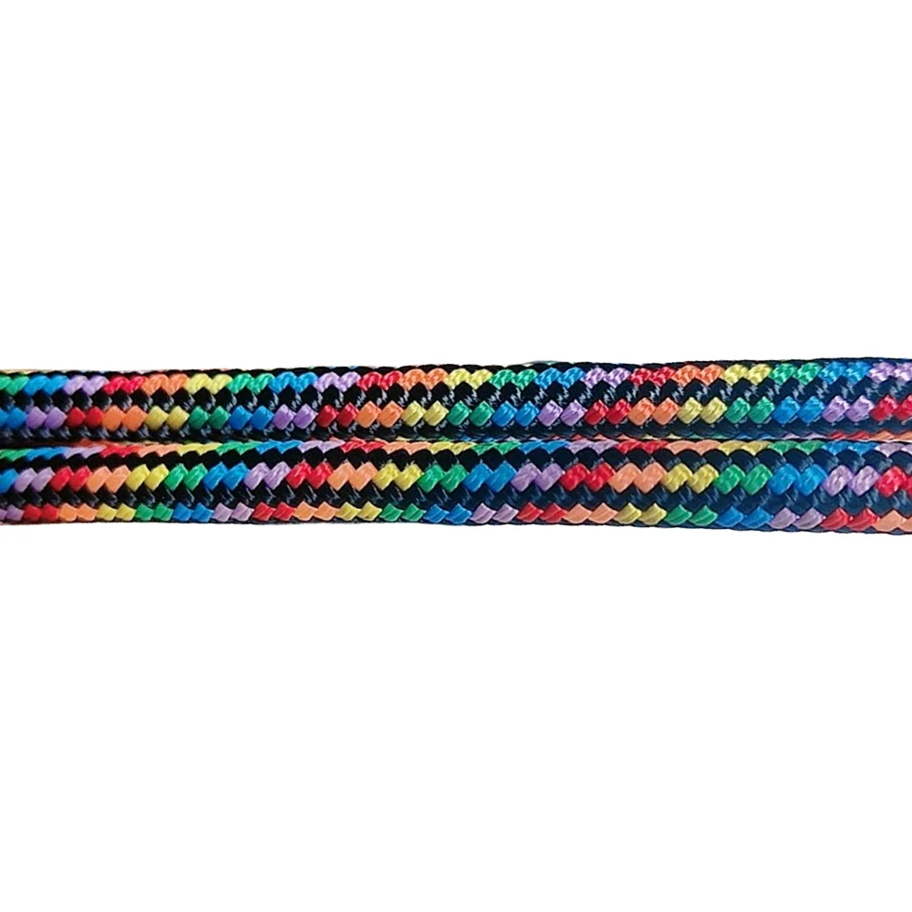 JINLI Rainbow Color Double Braided Polyester Rope