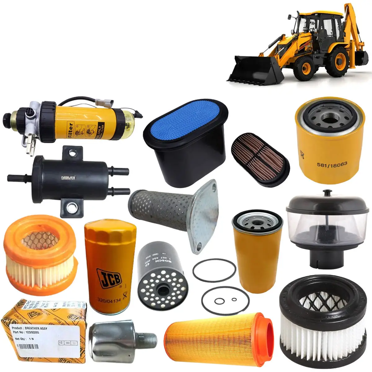 Jcb Spare Parts with Jcb Backhoe Loader Spare Filters