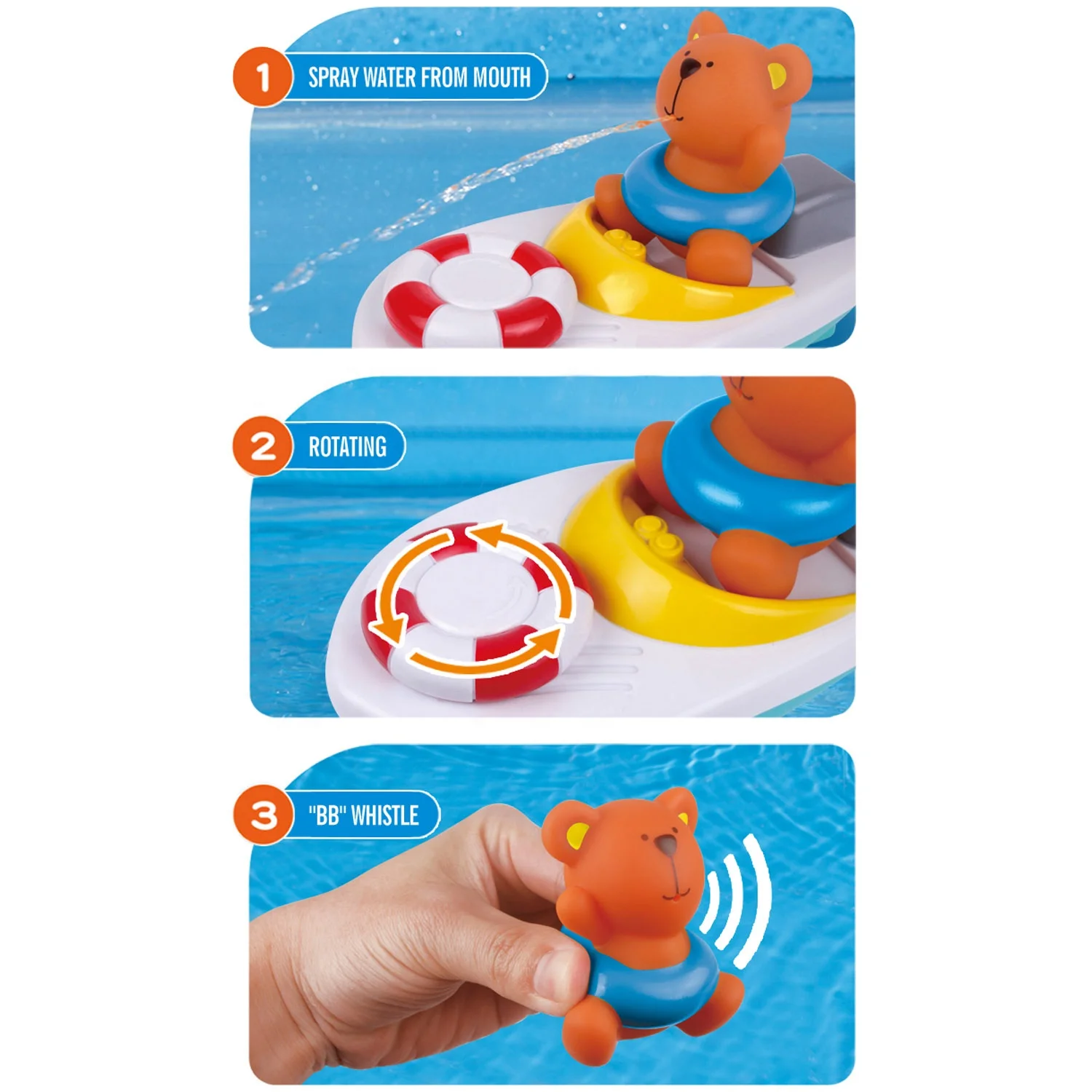 Детский Игрушечный Водяной спрей с вращающейся кнопкой