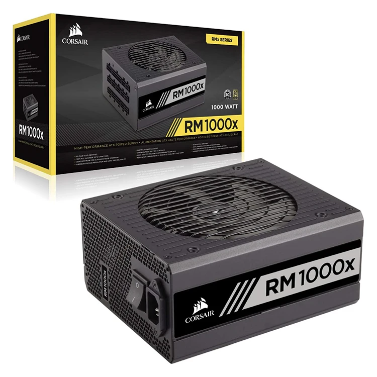 CORSAIR Rm1000x 1000W Power Supply - Gold Efficiency & Modularity