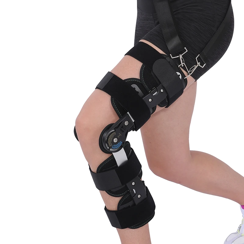 Hinged Knee Immobilizer Adjustable Orthopedic Leg Brace Knee Brace With ...