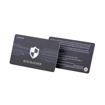 Nfc Signal Shield Blocker Card PVC Bank Blocking Credit Card Blocking Card Chip Model