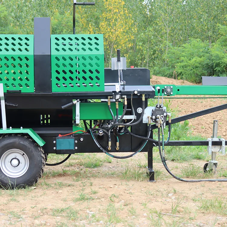 In-Cab Automatic Electric Firewood Processor Cheap PTO Circular Saw Germany New Condition Log Splitter Forestry Engine