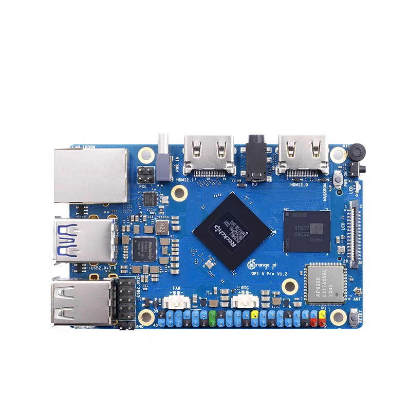 Orange Pi 5 Pro 8GB LPDDR5 Single Board Computer RK3588S M2.0 Wifi5.0-BT5 Development Kit with SSD Support Orange