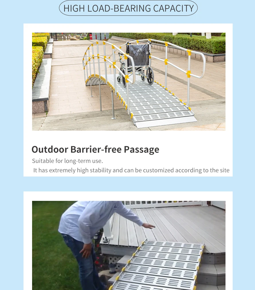 Handicapped Ramp Packing Aluminium Handicapped Wheelchair Bus Ramp - Durable & Accessible