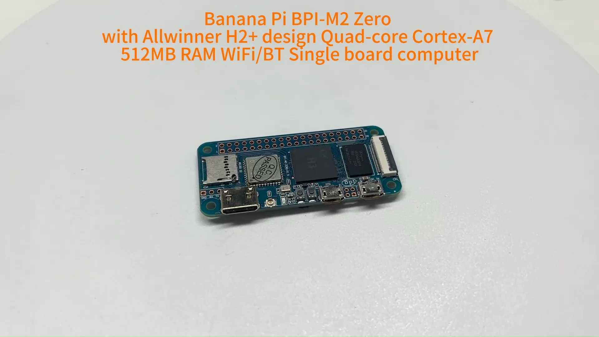 Banana Pi Bpi M2 Zero With Allwinner H2 Design Quad Core Cortex A7 512mb Ram Wifibt Single 5128