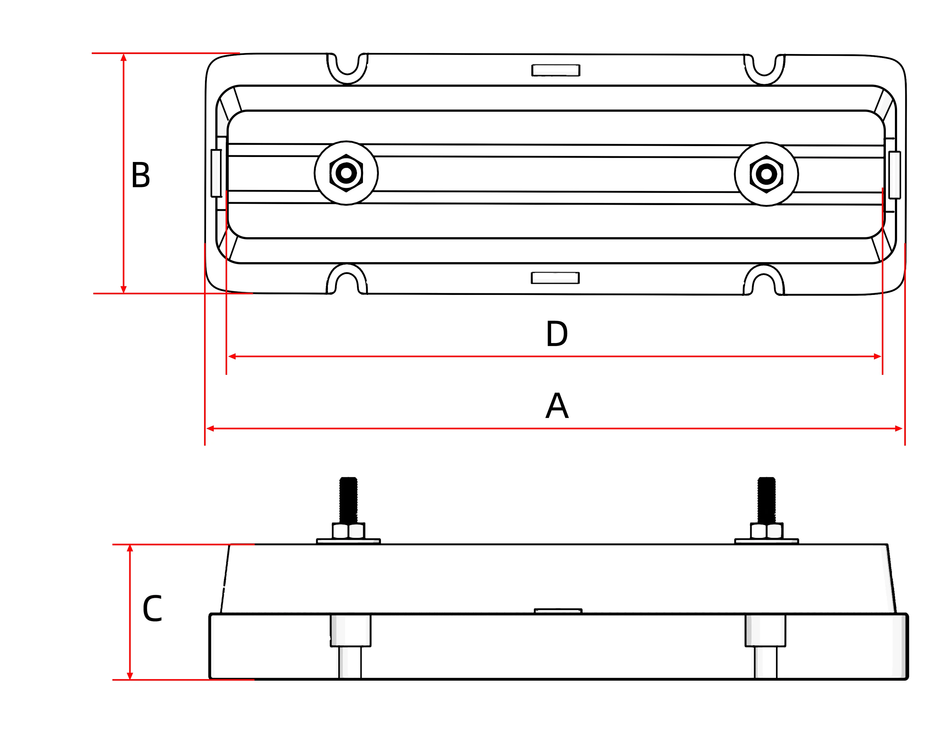 Lianxiang 100mm Antivibration Rubber Risers Rooftop Pipe Support