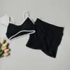 Black(vest+shorts)