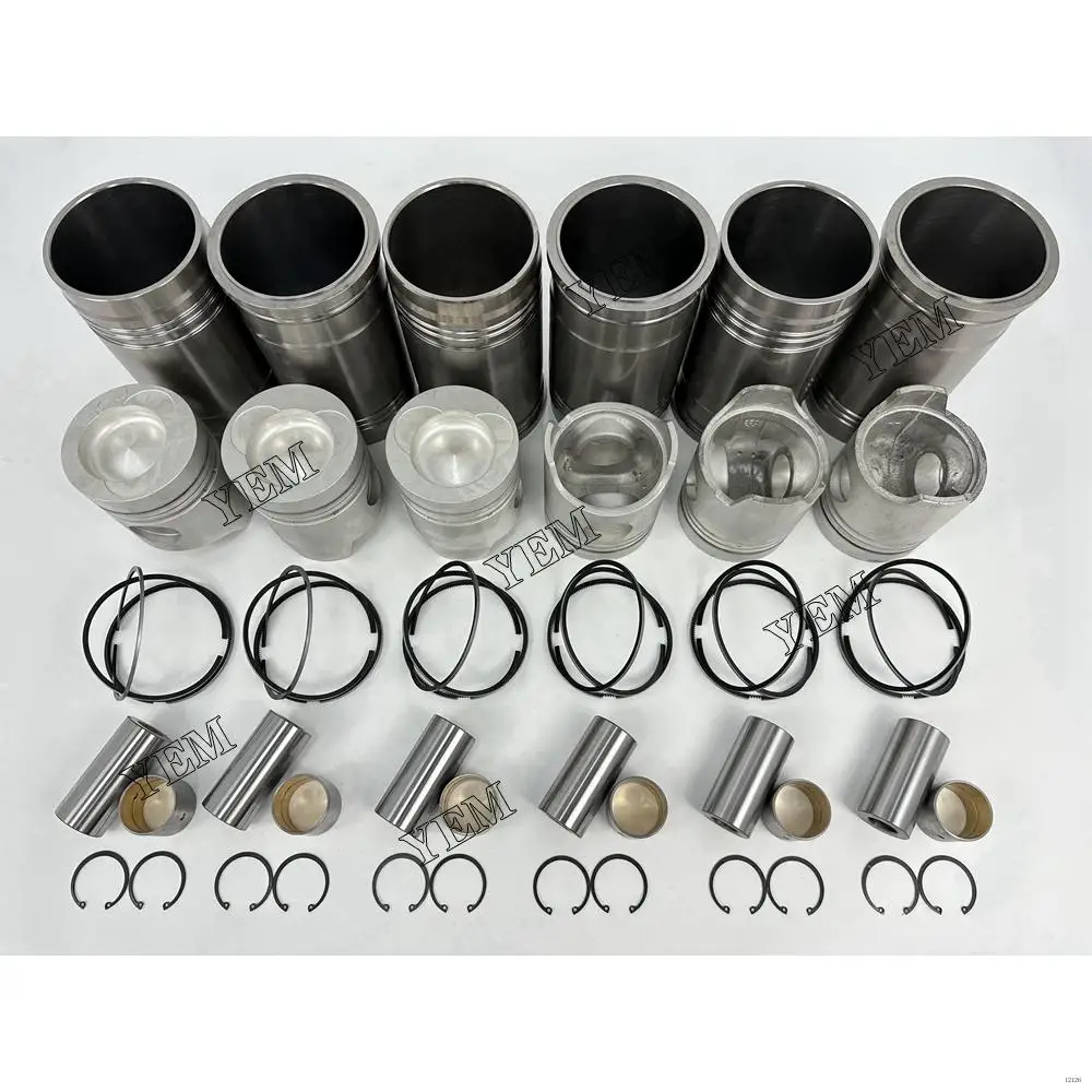 6D22 Cylinder Engine Liner Kit With Piston Rings Liner Piston for Mitsubishi Aftermarket Spare Parts