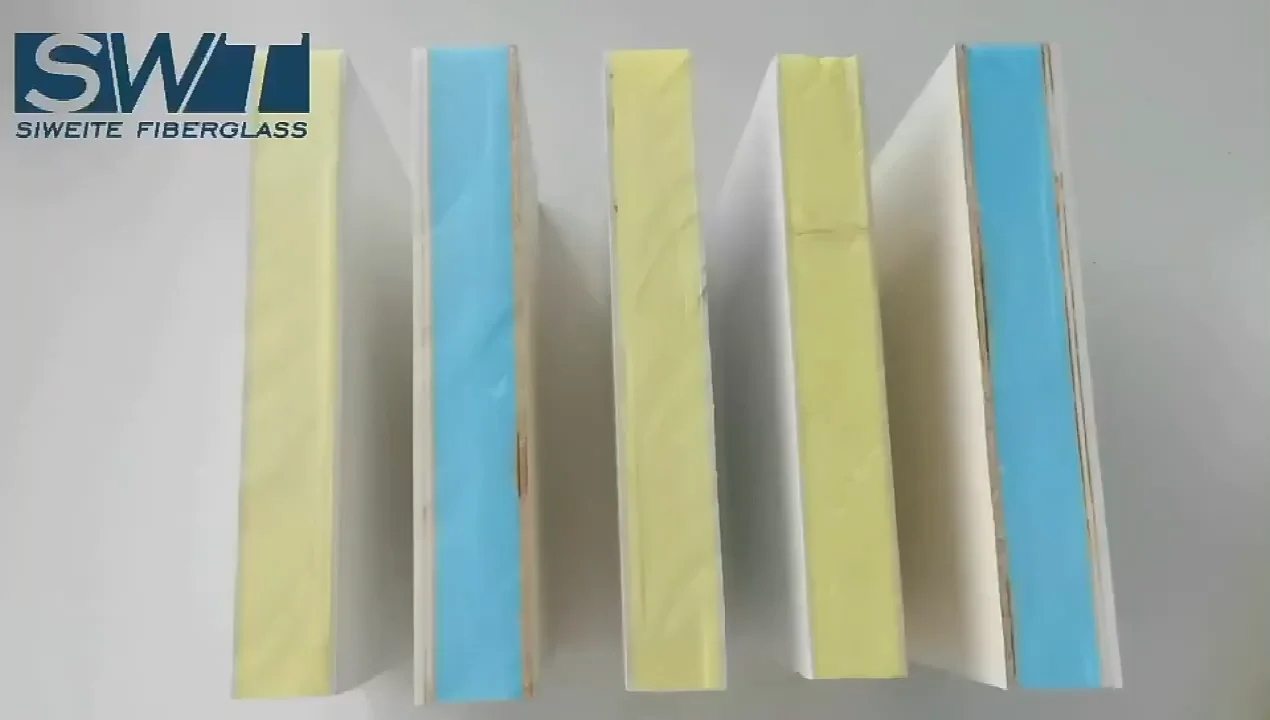 High Gloss Frp Grp Fiberglass Honeycomb Pu Xps Foam Plywood Insulated Sandwich Panel For Box 