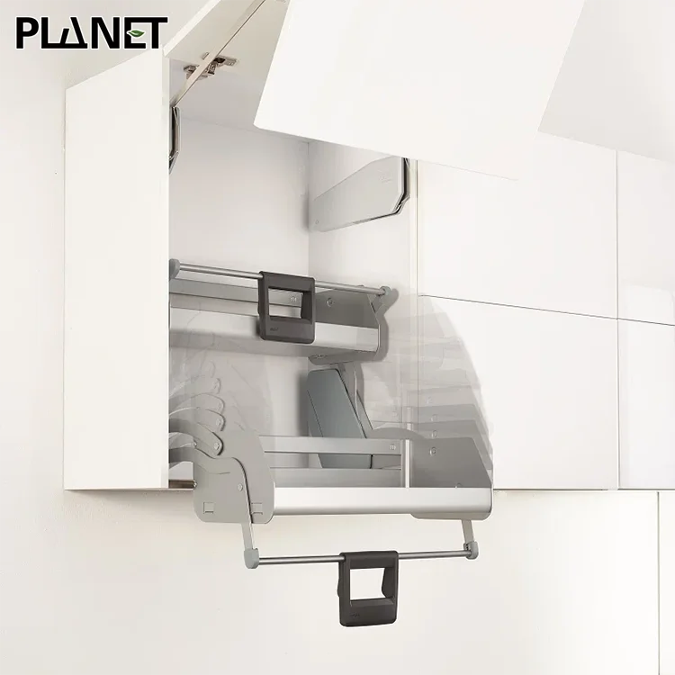 Grenada Custom Experience Handless Smart Kitchen Cabinet Modern Automatic Open Way Italian Kitchen Cabinet Cream White