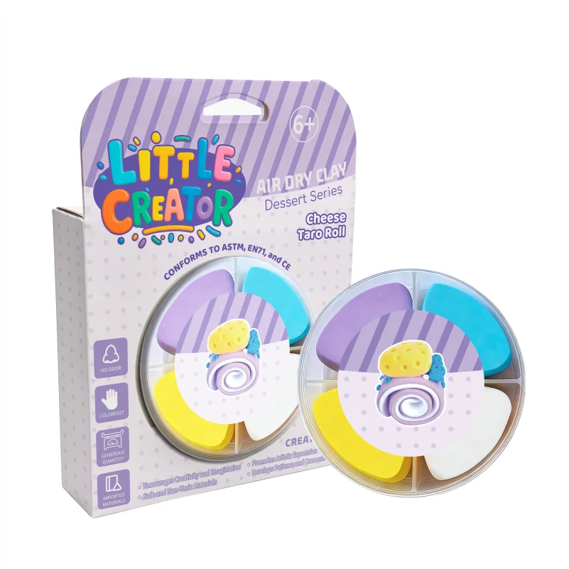 マジッククレイ ナチュラルカラー DIY エアドライクレイ（空気乾燥粘土）付きツールセット ― 子供向けおもちゃ・ギフトとして最適