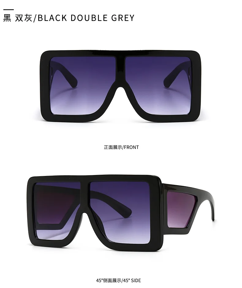 sunglasses square frame ladies trendy oversized sunglasses 2021 women