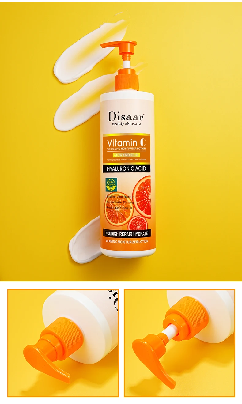 Disaar Vitamin C Body Lotion  Anti-Wrinkle and Whitening Personal Care  for Skin Barrier Repair  Accepts OEM