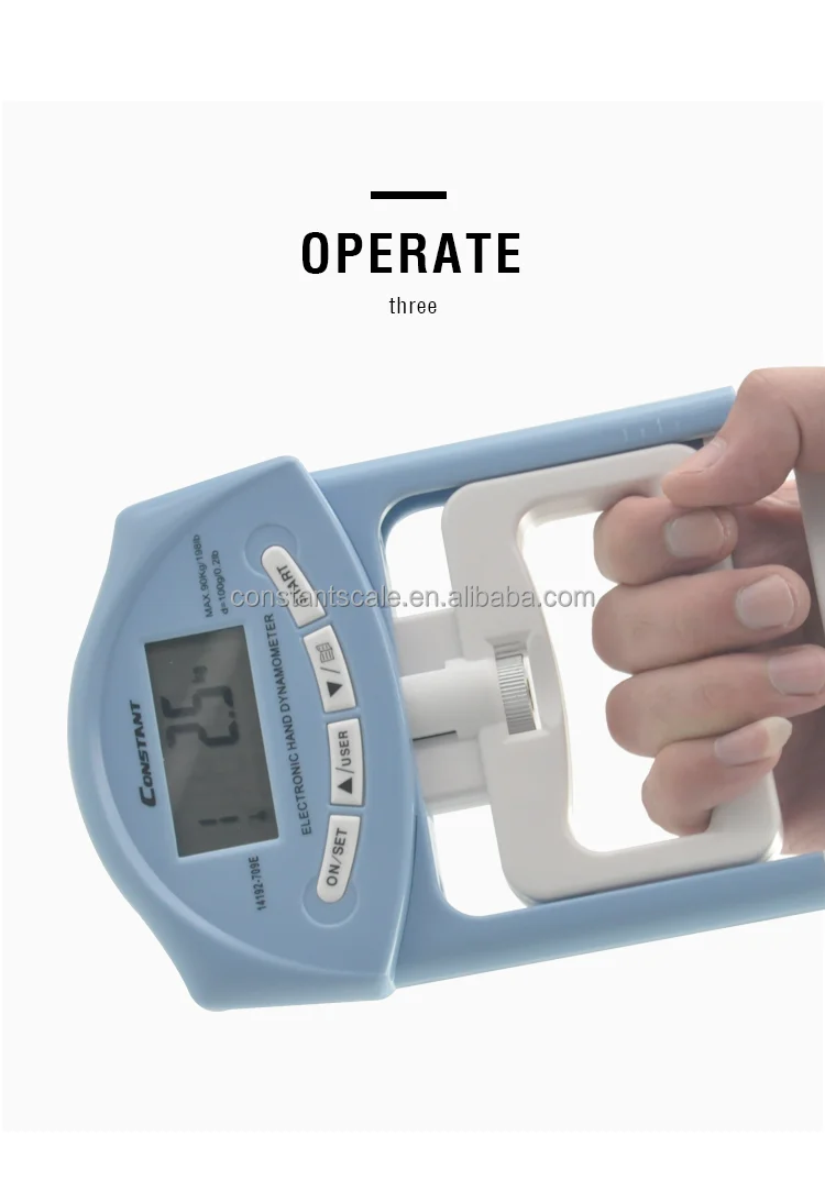 Constant-709e Grip Strength Tester - 90kg/100g Precision