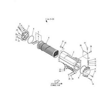 Good Quality for Yanmar 6AYM Engine Core Assy 133615-18621