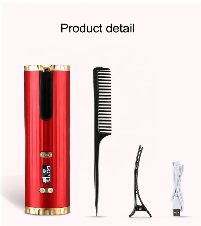 Беспроводная Автоматическая Плойка для волос с зарядкой от USB, портативная Автоматическая Волшебная Плойка для волос, Беспроводная Автоматическая Плойка для волос