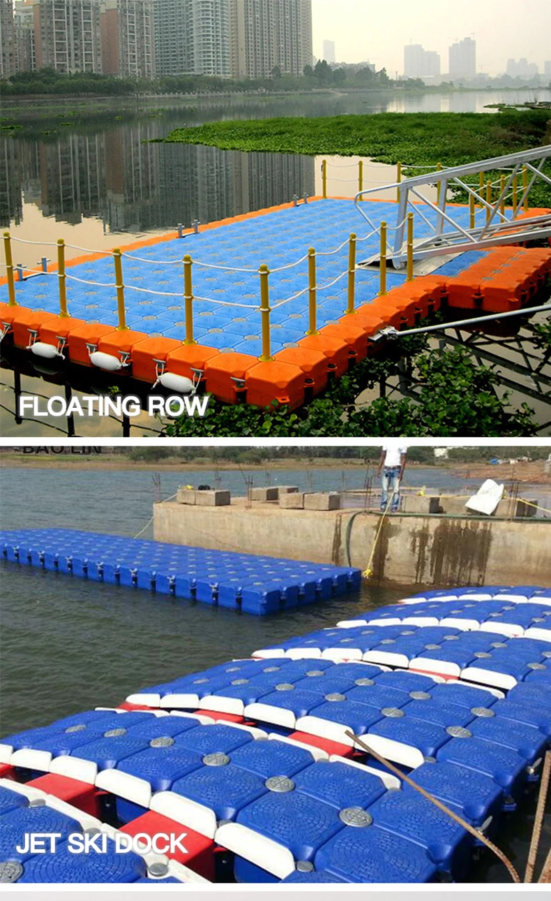 Manufacturing Hdpe Rotomolded Floating Structure Floating Pontoon Dock ...