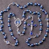 Collana Rosario Blu di Alta Classe con Scatola