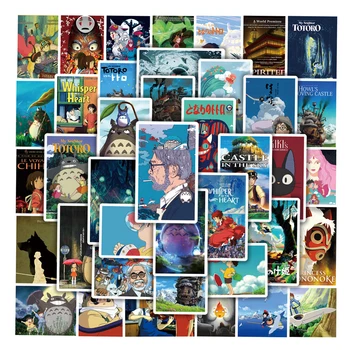 50pcs Studio Ghibli Poster Style Graffi Stickers For Laptop Bottle ...