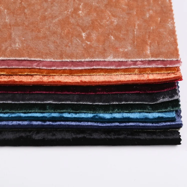 Soft Cheap Custom Dress Textiles Spandex Ice ks Velvet Fabrics Dress Tecido Veludo Velour Shiny Fabric Roll