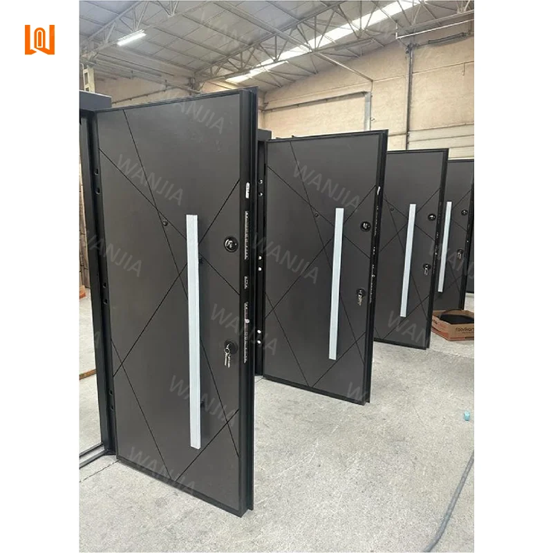 Customizable Entry Security Doors Aluminum Exterior Armored Doors with Anti-Theft Feature Finished Latest Design