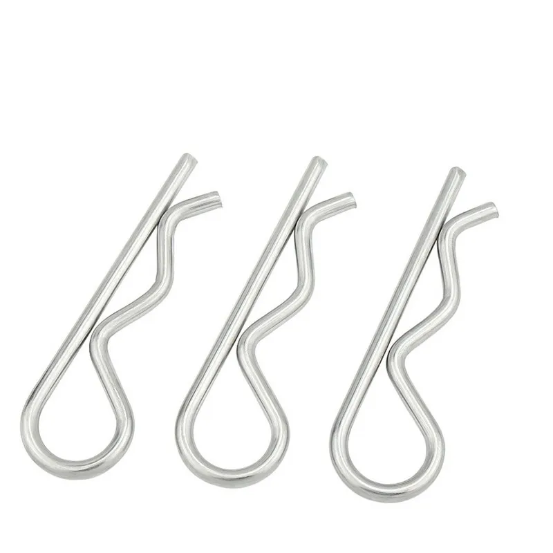 thumbnail image 2 of Stainless Steel Heavy Duty R Clips Pins Spring Retaining Wire Hair Pins Cotter Pin 2 of 12