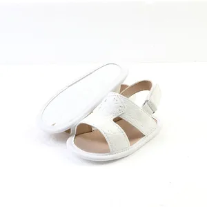 BabBabyhappy Fashion Baby Slides PU Leather Sandals with Soft Breathable Light Features Soft Sole