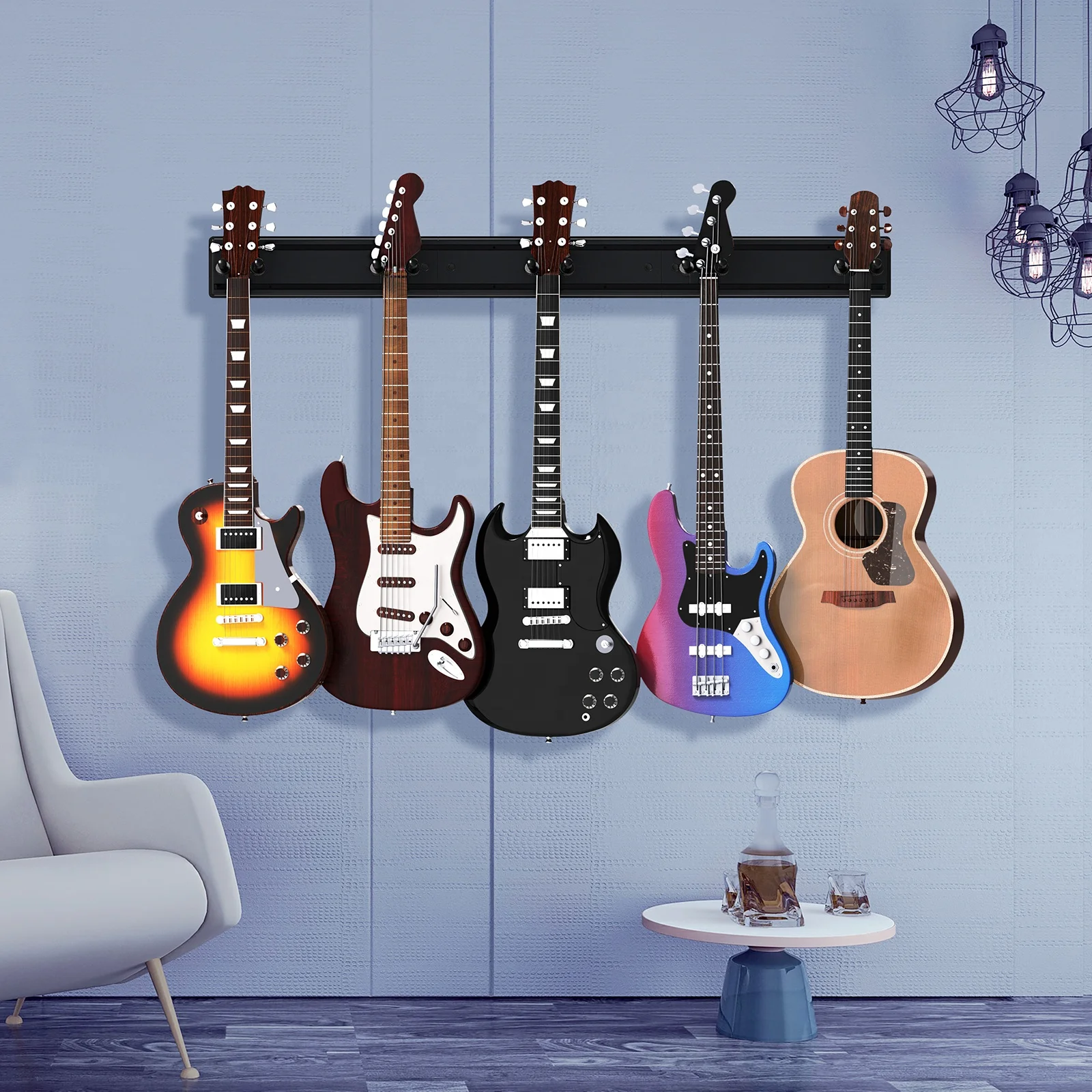 thumbnail image 2 of 10-Pack Guitar Hanger Hooks – Wall Mount Display Stands By Display Gifts Inc. 2 of 5
