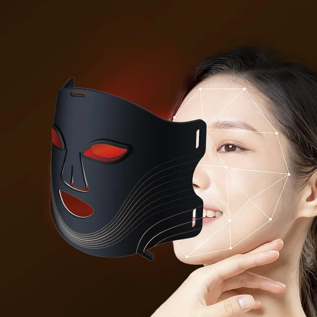 Hot Selling Handheld LED Photon Skin Care Beauty Mask for Face Cross-Border Skin Rejuvenation Wrinkle Remover Acne Treatment