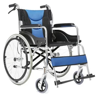Steel manual solid tire wheelchair with foldable armrest suitable for the elderly and disabled