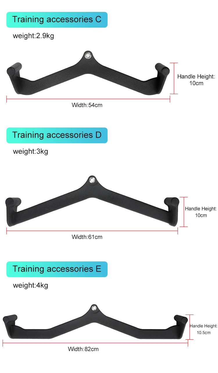 Gym Equipment Pull down Accessories Mag Grips Multi Handle