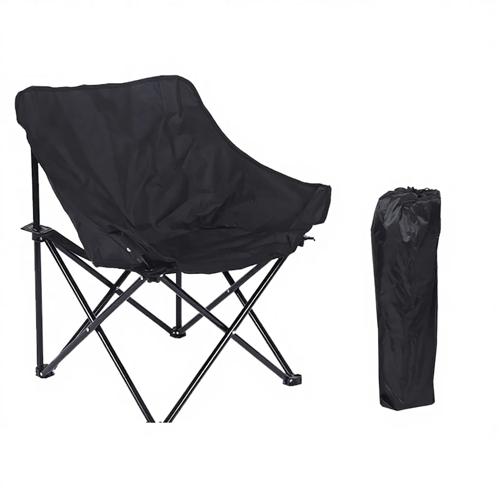 Cross-border Outdoor Moon Chair Folding Portable Camping Fishing Backrest product detail 1