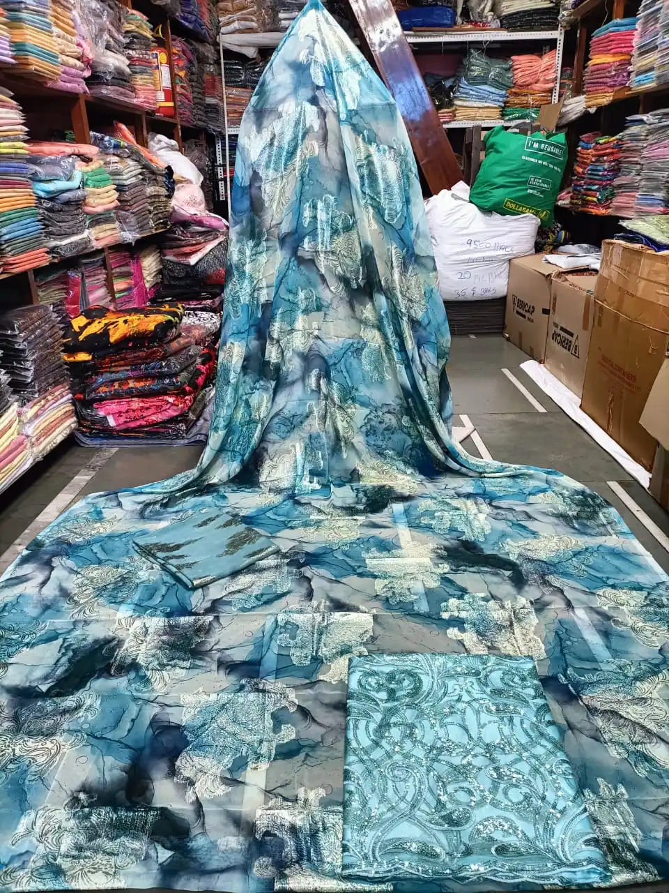 dress fabric made of ribbed silk High Quality Elastic Ribbed Ice Silk Fabric for Spring and Summer Thin  Clothing Pure Color Knitted Fabric