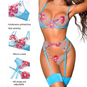 Transparent Sexy Hot Fashion Show Lingerie Ladies Transparent Underwear Sexy Girls Underwear Transparent Bra