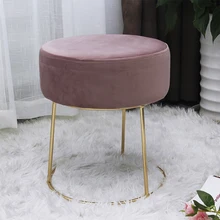 Wholesale 2021 Fashion Luxury Modern Simple Shoe Change Stool Bedroom Stool Chair Ottoman Manufacturers
