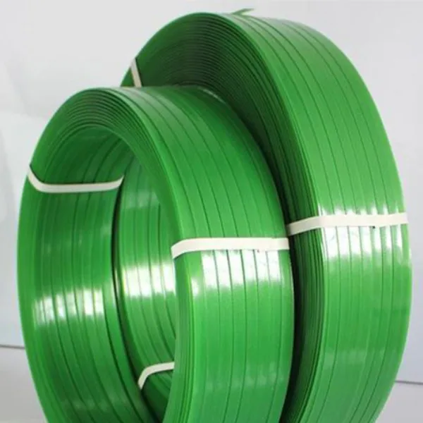 Carton Packing Strapping Plastic High Quality Packaging Box Green Roller Embossed Pet Strap Belt Brown