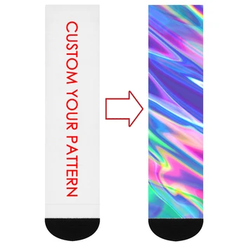 Custom White Blank Photo 360 Digital Logo Dye Printing Socks 3d Printed ...