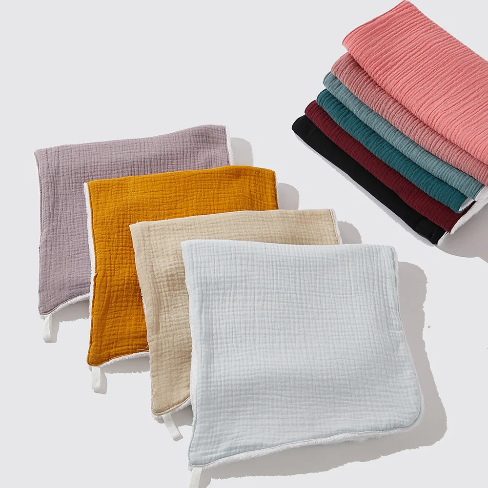 High Quality 100% Cotton Super Soft Bib And Muslin Burp Cloths Burping Towel For Baby manufacture