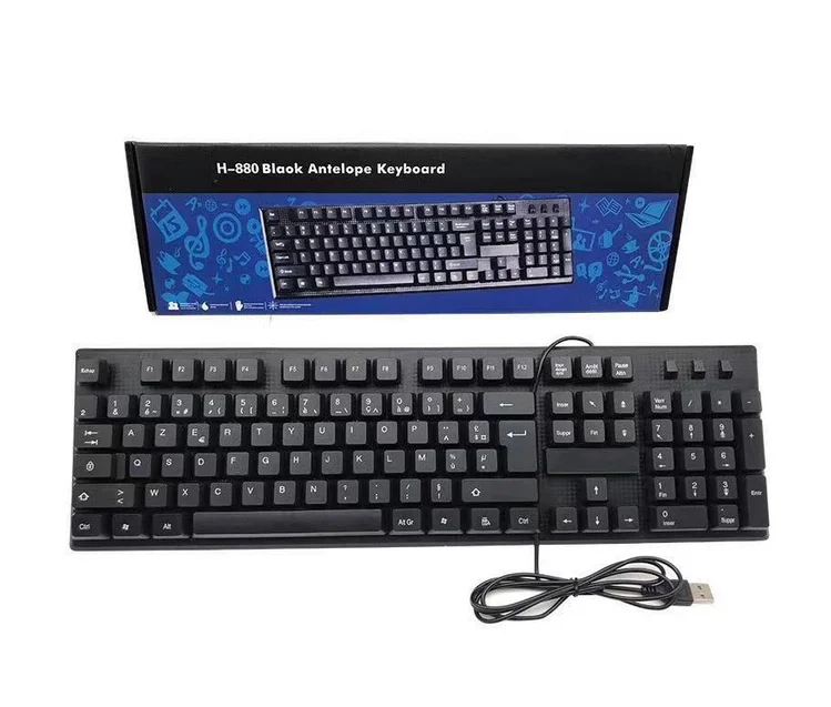 French and Russian Wired Keyboards, Minority Language Keyboards, Spanish Keyboards, Arabic Standard Wired Computer Keyboards