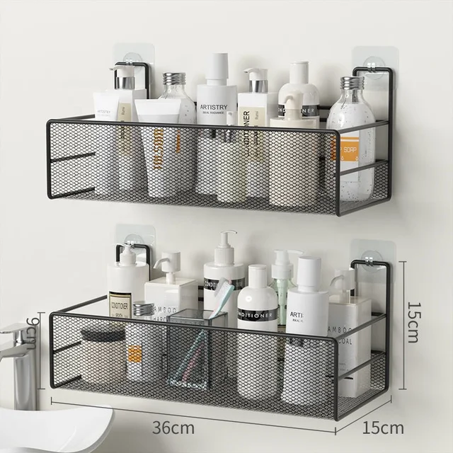 New Arrival Shower caddy  Bathroom Storage Rack Kitchen Wall Mounted Storage Organizer
