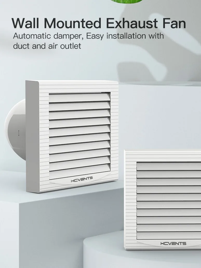 200mm Window/wall Mounted Exhaust Fan With Auto Shutter For Bathroom