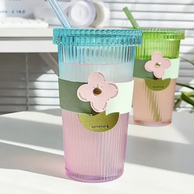 New design bubble tea coffee cup glass tumblers travel tumblers coffee mug transparent  vintage glasses cup